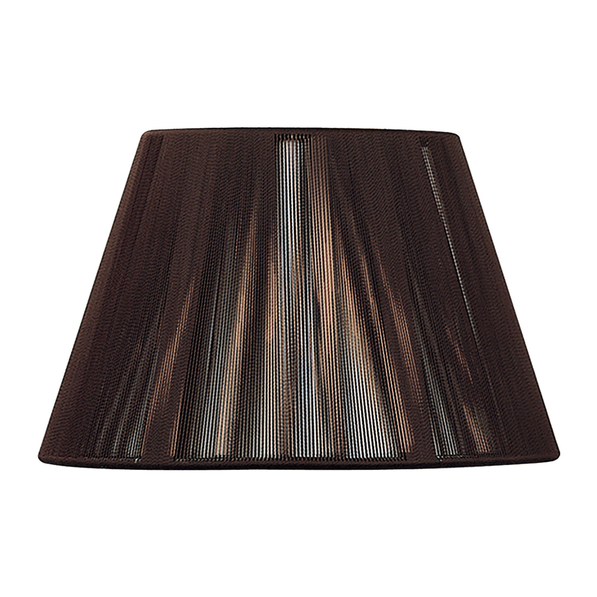 Silk 40cm String Shade Dark Brown
